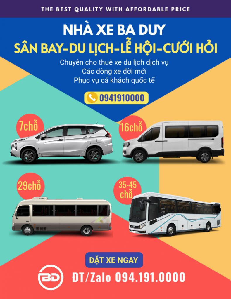 poster nha xe ba duy khach hang